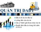 Bài giảng Quản trị dự án đầu tư