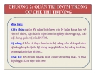 Bài giảng Quản trị doanh nghiệp thương mại - Chương 2: Quản trị doanh nghiệp thương mại trong cơ chế thị trường