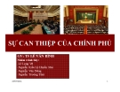 Thuyết trình: Sự can thiệp của chính phủ