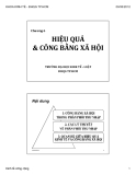 Bài giảng Thất bại của thị trường và vai trò của chính phủ - Chương 6: Hiệu quả và công bằng xã hội