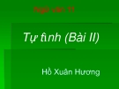 Bài giảng Ngữ văn 11 tuần 2: Tự tình (bài II)