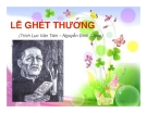 Bài giảng Ngữ văn 11 tuần 5: Lẽ ghét thương (trích Truyện Lục Vân Tiên)