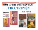 Bài giảng Ngữ văn 11 tuần 13: Một số thể loại văn học: Thơ, truyện
