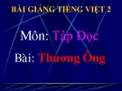 Bài giảng Tập đọc: Thương ông - Tiếng việt 2 - GV.T.Tú Linh