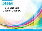 Bài giảng 7 bí mật của chuyên gia SEO