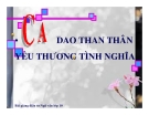 Bài giảng Ngữ văn 10 tuần 9: Ca dao than thân, yêu thương tình nghĩa