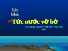 Bài giảng Tức nước vỡ bờ - Ngữ văn 8