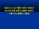 Bài giảng Ngữ văn 8 bài 11: Luyện nói: Kể chuyện theo ngôi kể kết hợp với miêu tả và biểu cảm