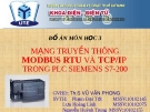 Đề tài: Mạng truyền thông modbus RTU và TCP/IP trong PLC siemens S7-200