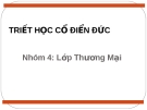 Bài thuyết trình: Triết học cổ điển Đức