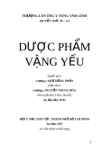 Y học cổ truyền - Dược phẩm vậng yếu