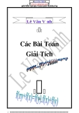 Các bài toán giải tích - Lê Văn Vịnh