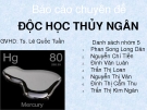 Báo cáo chuyên đề: Độc học thủy ngân