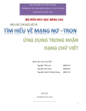 Báo cáo: Tìm hiểu mạng nơ-tron ứng dụng trong nhận dạng chữ viết