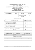 Đề thực hành Công nghệ ô tô năm 2012 (Mã đề TH4)