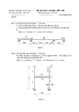 Đề thi môn Cơ học kết cấu - ĐH Thủy lợi - Đề số 18