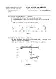 Đề thi môn Cơ học kết cấu - ĐH Thủy lợi - Đề số 16