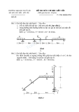 Đề thi môn Cơ học kết cấu - ĐH Thủy lợi - Đề số 17
