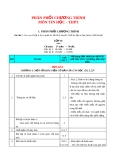 Phân phối chương trình môn Tin học cấp THPT