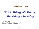 Bài giảng Kinh tế học vi mô: Chương VIII - TS. Nguyễn Quỳnh Hoa