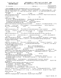 Đề thi khảo sát chất lượng lần 2 môn Vật lí lớp 12 năm 2009 (Mã đề 234) - Đại học Vinh khối THPT Chuyên