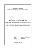 Luận văn tốt nghiệp: Xây dựng hệ thống quản lý an toàn và sức khỏe nghề nghiệp theo tiêu chuẩn OHSAS 18001:2007 tại công ty cổ phần chế biến gỗ Đức Long Gia Lai