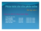 Slide Báo cáo bài tập tuần 3: Phân tích yêu cầu phần mềm