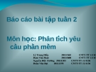 Báo cáo Bài tập tuần 2 môn học Phân tích và yêu cầu phần mềm 2