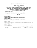 Đề thi & đáp án lý thuyết Kỹ thuật máy lạnh và điều hòa không khí năm 2012 (Mã đề LT4)