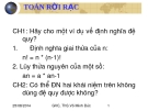 Bài giảng Toán rời rạc: Phần V & VI - GVC ThS.Võ Minh Đức