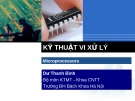 Bài giảng Kĩ thuật vi xử lí: Chương IV - Dư Thanh Bình