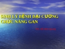 Bài giảng Sinh lý bệnh đại cương chức năng gan - ThS. Đỗ Minh Quang