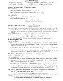 Đề khảo sát chất lượng lớp 12 môn Toán năm 2011 - THPT Chuyên