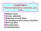 Bài giảng Chapter 3: financial statements, cash flow, and taxes