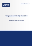 Bài nghiên cứu Tổng quan kinh tế Việt Nam 2013