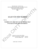 Luận văn tốt nghiệp: Nghiên cứu một số vấn đề về bảo mật ứng dụng Web trên Internet