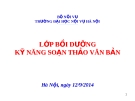 Bài giảng Chuyên đề soạn thảo văn bản