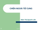 Bài giảng Chửa ngoài tử cung - Đàm thị Quỳnh Liên