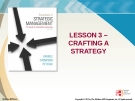 Lecture Strategic Management: Lesson 3 - Crafting a strategy