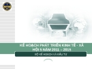 Bài giảng Kế hoạch phát triển kinh tế xã hội: Chương IV