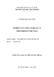 Tóm tắt Luận án Tiến sĩ Kỹ thuật: Nghiên cứu công nghệ xử lý photoresist phế thải