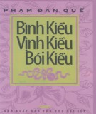 Truyện ngắn Bình Kiều, vịnh Kiều, bói Kiều: Phần 1