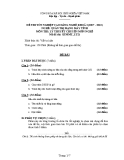 Đề thi tốt nghiệp Cao đẳng Nghề khóa I (2007 - 2010) môn Quản trị mạng máy tính: Đề thi lý thuyết số 21