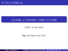 Bài giảng Vi tích phân A2: Chương 4 - GV. Lê Hoài Nhân