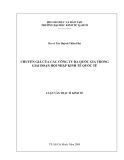 Luận văn thạc sĩ kinh tế: Chuyển giá của các công ty đa quốc gia trong giai đoạn hội nhập kinh tế quốc tế