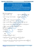 Toán 12: Các phương pháp tính nguyên hàm-P1 (Đáp án Bài tập tự luyện) - GV. Lê Bá Trần Phương