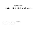 Bài tiểu luận: Chứng từ và sổ sách kế toán