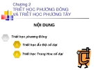 Bài giảng Triết học phương Đông và triết học phương Tây