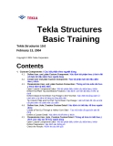 Hướng dẫn sử dụng phần mềm Tekla - Lesson 4: Các bộ phận theo người dùng