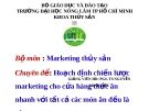 Thuyết trình Marketing thủy sản: Hoạch định chiến lược marketing cho cửa hàng thức ăn nhanh với tất cả các món ăn đều là cá tra
